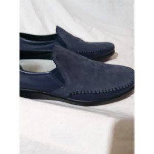 Womens San Antonio Shoemakers Navy suede/lthr flats sz 9N